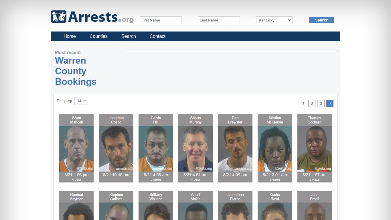 Warren County Arrests and Inmate Search